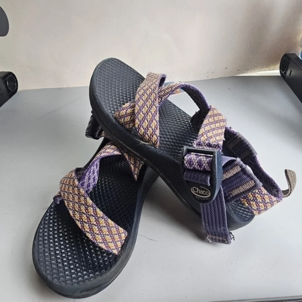 Chaco Kids Ecotread Sandals Picnic Purple Size 12 Outdoors Hiking‎ Beach Vacay